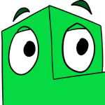 Green Square Person